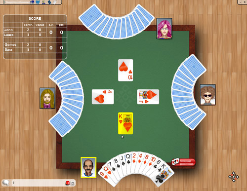 free multi player spades game